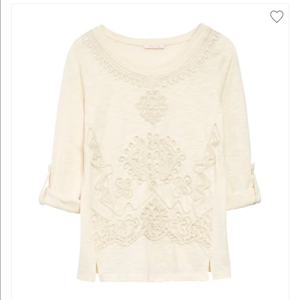 Skies Are Blue Darrel Embroidery Detail Knit Top